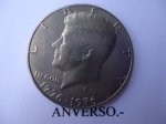 monedas del Mundo : America : Estados_Unidos :  1976-Kennedy. Half Dollar, Bicenternario 1776-1976
