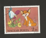 Stamps Hungary -  Vuk y el cachorro de zorro