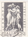 Sellos de Europa - Italia -  Canova 1757-1822 Escultor Veneciano