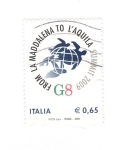 Stamps Italy -  La Maddalena to L'aquila G8