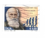 Sellos del Mundo : Europa : Italia : Charles Darwin