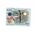 Stamps Italy -  Campeonato europeo de tiro con arco