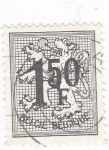 Stamps Belgium -  Cifras y León Rampante