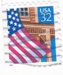 Stamps United States -  Bandera Estado Unidense