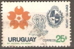Stamps Uruguay -  EXPO  70  -  JAPÒN.  GEISHA