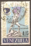 Stamps Venezuela -  ESTATUA  DEL  CACIQUE  GUAICAIPURO