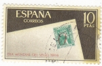 Stamps Spain -  Día Mundial del Sello- 1966  (Z)