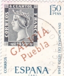 Stamps Spain -  Día Mundial del Sello- 1968  (Z)