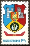 Stamps Romania -  Escudo de armas de los condados rumanos-Dej.