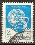Stamps Romania -  Arte Popular-Jarra y plato de Vama-Maramures.