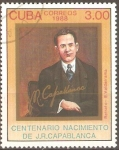 Stamps Cuba -  RETRATO  DE  JOSÈ  RAÙL  CAPABLANCA