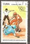Stamps Cuba -  JUEGOS  OLÌMPICOS  BARCELONA.  BEISBOL  