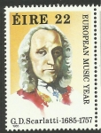 Stamps : Europe : Ireland :  Scarlatti