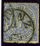 Stamps Germany -  Cifras. Confederación Alemana del Norte