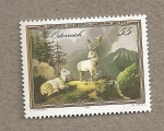 Stamps Austria -  200 Aniv nacimiento de F. Gauermann