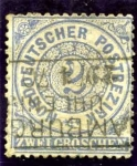 Stamps Germany -  Cifras. Confederacion de Alemania del Norte