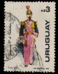 Stamps Uruguay -  Regimiento 2º Caballeria