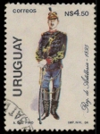 Stamps Uruguay -  Regimiento Caballeria 1895