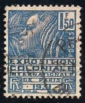 Stamps : Europe : France :  Emisión Exposición Colonial. Fachi Woman