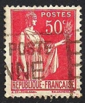 Stamps : Europe : France :  La Paz con la rama de olivo.