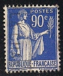 Stamps : Europe : France :  La Paz con la rama de olivo.