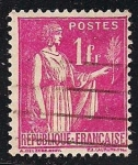 Stamps France -  La Paz con la rama de olivo.