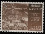 Stamps Uruguay -  marcha de ASCEEP