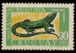 Sellos del Mundo : America : Uruguay : Fauna Lagarto