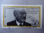 Sellos de Europa - Alemania -  Catedrático frances: Jean Monnet-Ciudadano honorifíco de Europa-