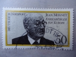 Stamps Germany -  Catedrático frances: Jean Monnet-Ciudadano honorifíco de Europa-