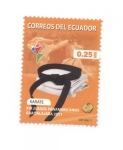 Stamps Ecuador -  XVI juegos panamericanos Guadalajara 2011- Karate