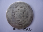 monedas de America - Venezuela -  Estados Unidos de Venezuela-Plata Ley 835
