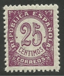 Stamps Spain -  Cifra 25