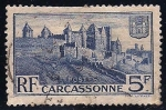Sellos del Mundo : Europa : Francia : Murallas medievales de Carcassonne
