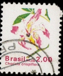 Stamps Cambodia -  Chorisia Crispiflora