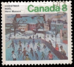 Stamps Canada -  Navidad - Patinadores en el hielo