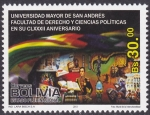Stamps Bolivia -  CLXXXII de la facultad de Derecho