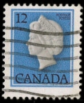 Sellos de America - Canad� -  Reina Isabel II - perfil