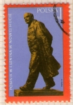 Stamps Poland -  84 Monumento a Lenin