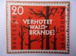 Stamps Germany -  Verhutet Wald-Brand