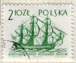 Sellos de Europa - Polonia -  139 Barco siglo XVIII