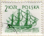 Stamps Poland -  139 Barco siglo XVIII