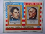 Stamps Equatorial Guinea -  81 Bicentenario de los Estados Unidos- William H. Harreinson y John Tyler