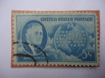 Stamps United States -  Ffranklin D. Roosevelt  -Four Freedom-