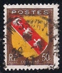 Stamps France -  ESCUDO DE ARMAS – LORRAINE.
