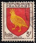 Stamps : Europe : France :  ESCUDO DE ARMAS – AUNIS.