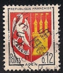 Stamps : Europe : France :  ESCUDO DE ARMAS – AGEN.