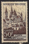 Stamps : Europe : France :  Abbaye aux Hommes, Caen