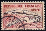 Stamps : Europe : France :  NATACION.