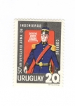 Sellos de America - Uruguay -  50º aniversario arma de ingenieros